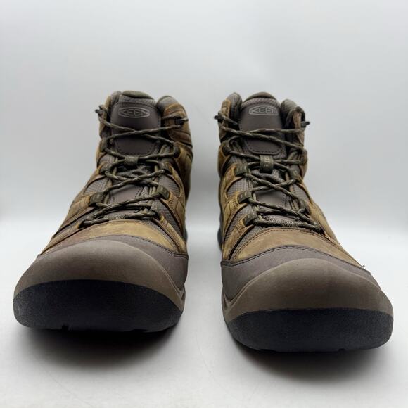 Keen Mens Circadia Mid Hiking Boots US 14 EU 47.5 Brown Leather Waterproof NWOB main image 13